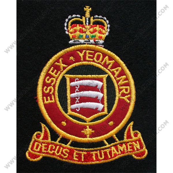 Essex Yeomanry Blazer Badge, Silk - E.C.Snaith and Son Ltd