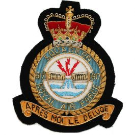 RAF 617 Sqn E11R Blazer Badge