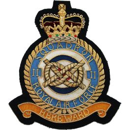 Royal Air Force Blazer Badge, 2 Squadron, Wire