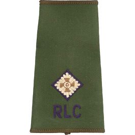 RLC Rank Slides, Olive Green, (2/Lt)