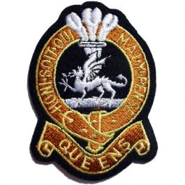 The-Queen's-Regiment-Silk-Blazer-Badge
