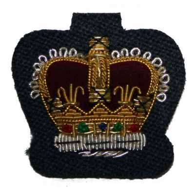 Royal Air Force (RAF) VRT Warrant Officer Crown Badge