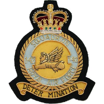 Royal Air Force Blazer Badge, 142 Squadron