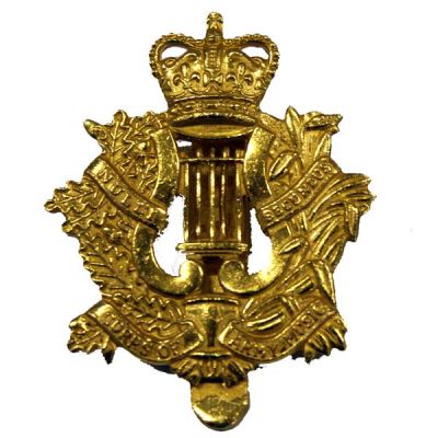 Corps Of Army Music Cap Badge
